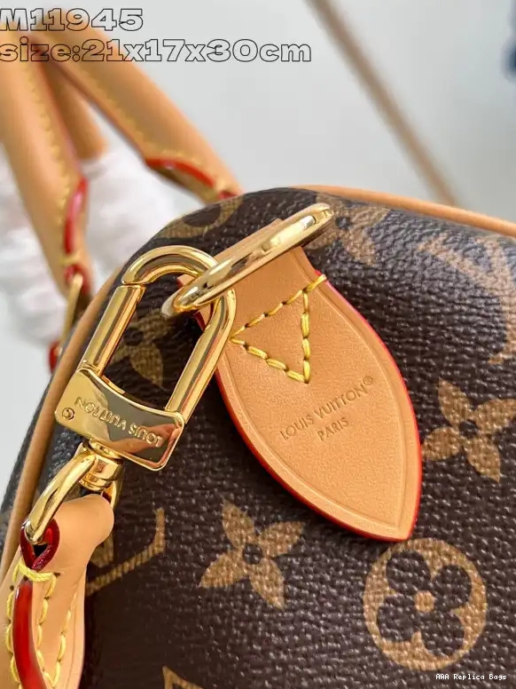 Aaa replica bags Soft 30 Vuitton Speedy Louis Crafty 0609